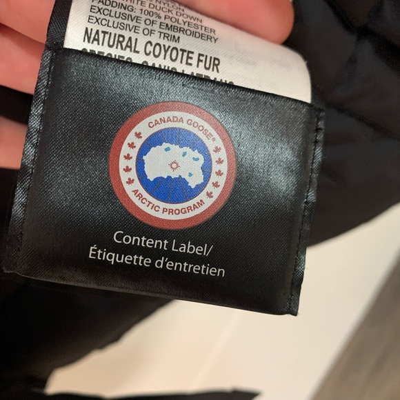 Canada Goose Black Parka with Fur Trim - Picture 8 of 11
